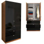 Alta Armoire Wardrobe Black
