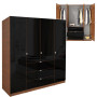 Black Alta Armoire Plus Closet