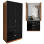 Alta Armoire Black Front