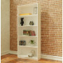 Alexis Bookcase - 5 Shelves - White