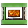Brent Entertainment Center Green Glass