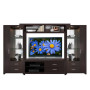 Crystal Entertainment Center Wenge Matte Fronts