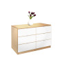 White Dresser 6 Drawers