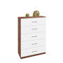 Chest of 5 Drawers White