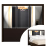 Clear Bevel Mirror - Monte Carlo Queen Headboard
