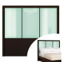 Icicle Colored Glass - Monte Carlo Queen Headboard