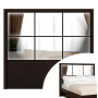 Clear Bevel Mirror - Rico Queen Headboard