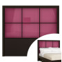 Berry Pink Colored Glass - Rico Queen Headboard