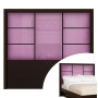 French Lilac Colored Glass - Downtown Queen Headboard