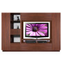 Ian Entertainment Center Java Wood Finish