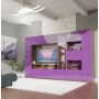 Grape Colored Glass Front | White Wash Matte Case