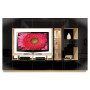 Isabella Wall Unit Black Glass