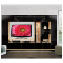 Isabella Wall Unit Living Room Black Glass