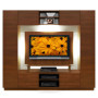Keegan Wood Finish Entertainment Center Backlit