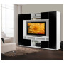 Keegan Entertainment Center Black and White