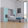 Aqua Colored Glass Front | Stone Matte Case