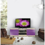 French Lilac Colored Glass Front | White Wash Matte Case