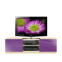 French Lilac Colored Glass Front | White Wash Matte Case