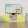 Sun Yellow Colored Glass Front | White Wash Matte Case