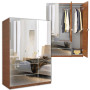 Mirrored Wardrobe Armoire 3 Door