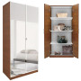 Mirrored Wardrobe Cabinet