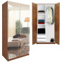 Mirrored Wardrobe Closet Half and Half