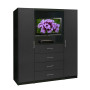 Bedroom TV Armoire Black