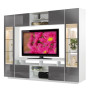 Tyler Wall Unit Dark Grey Glass