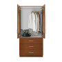 Alta Wardrobe Armoire External Drawers