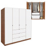 White Alta Armoire Plus Closet