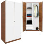 White Wardrobe Closet Half and Half