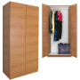 Alta Wardrobe Closet Wood Finish