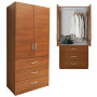 Alta Wardrobe Armoire Wood Finish