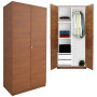 Wood Wardrobe Closet Half and Half