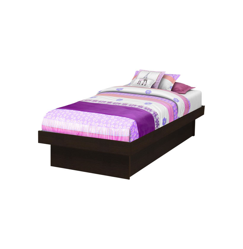 Twin Platform Bed Contempo Space, Twin Pedestal Bed